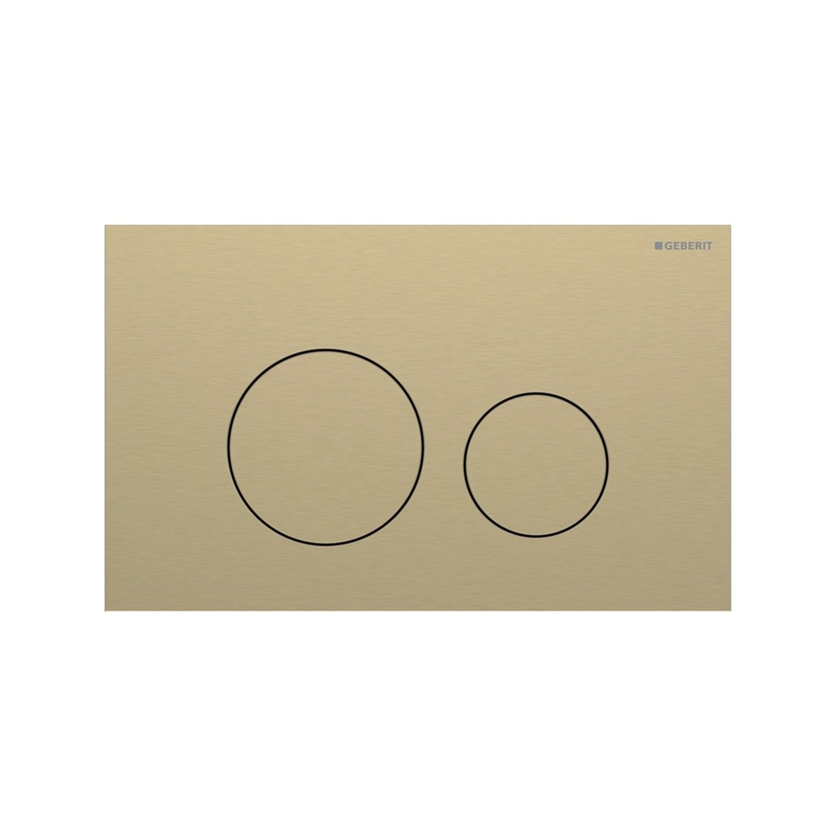 Plaque Geberit Sigma40 ronde DT acier laiton - GEBERIT 115.628.QF.1 