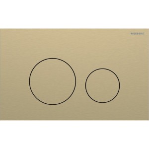 Plaque Geberit Sigma40 ronde DT acier laiton - GEBERIT 115.628.QF.1 