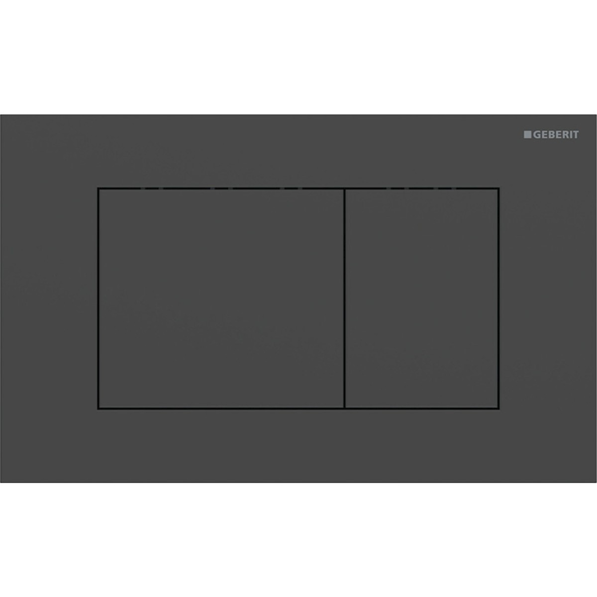 Plaque Geberit Sigma40 carrée DT acier noir mat - GEBERIT 115.629.14.1 