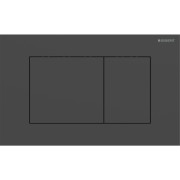 Plaque Geberit Sigma40 carrée DT acier noir mat - GEBERIT 115.629.14.1 