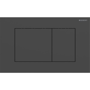 Plaque Geberit Sigma40 carrée DT acier noir mat - GEBERIT 115.629.14.1 