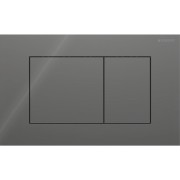Plaque Geberit Sigma40 carrée DT verre gris velouté - GEBERIT 115.629.JK.1 