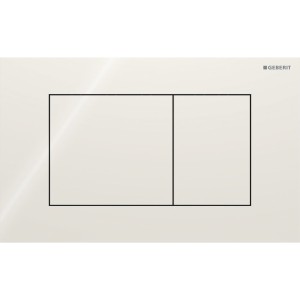 Plaque Geberit Sigma40 carrée DT verre gris sable - GEBERIT 115.629.JL.1 