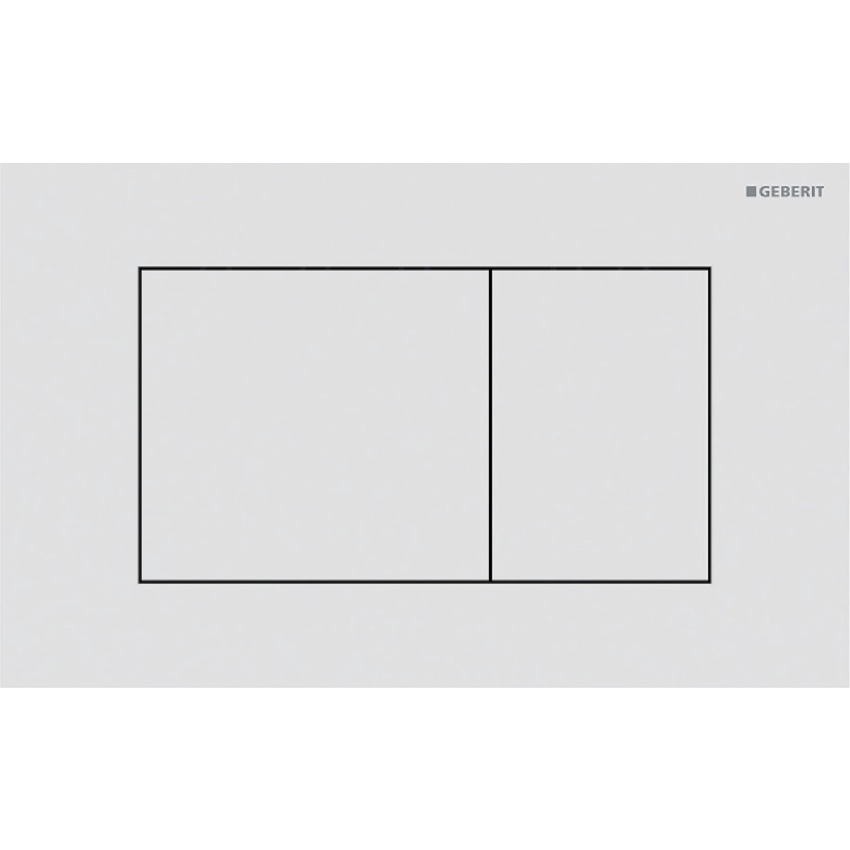 Plaque Geberit Sigma40 carrée DT acier blanc mat - GEBERIT 115.629.JT.1 