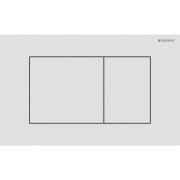 Plaque Geberit Sigma40 carrée DT acier blanc mat - GEBERIT 115.629.JT.1 