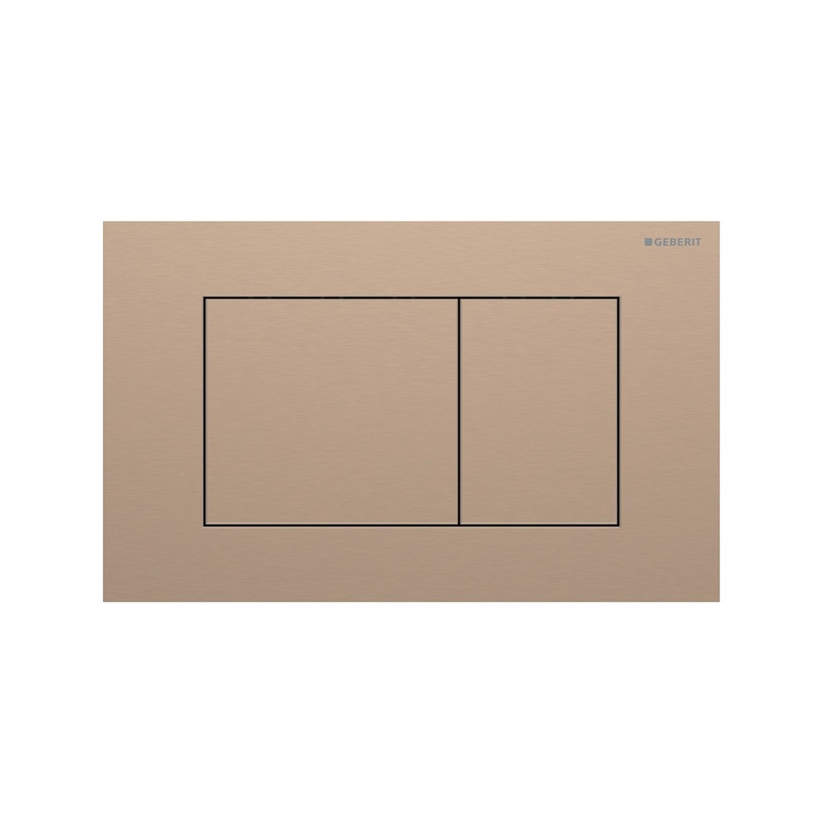 Plaque Geberit Sigma40 carrée DT acier or rouge - GEBERIT 115.629.QB.1 