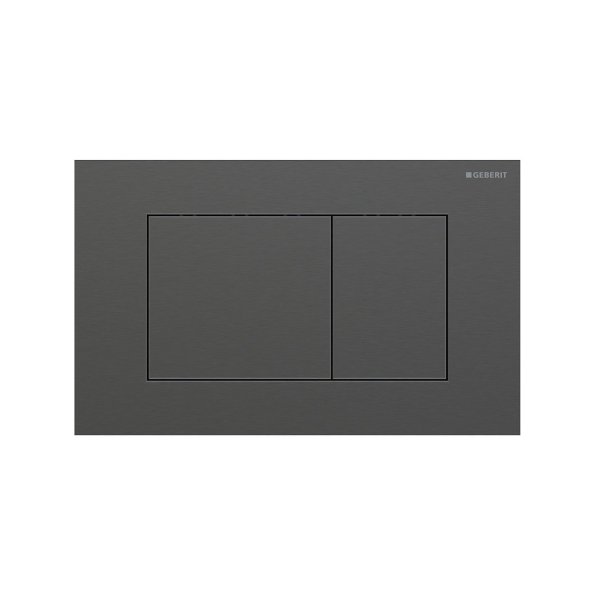 Plaque Geberit Sigma40 carrée DT acier noir chromé - GEBERIT 115.629.QD.1 