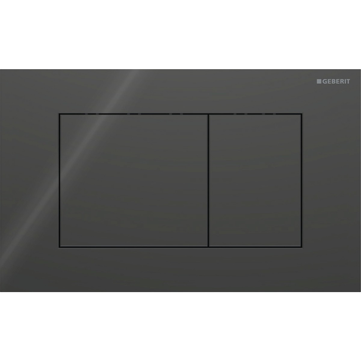 Plaque Geberit Sigma40 carrée DT verre noir - GEBERIT 115.629.SJ.1 