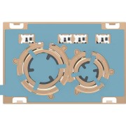 Plaque Geberit Sigma50 ronde DT or rouge spécifique au client - GEBERIT 115.650.00.1 