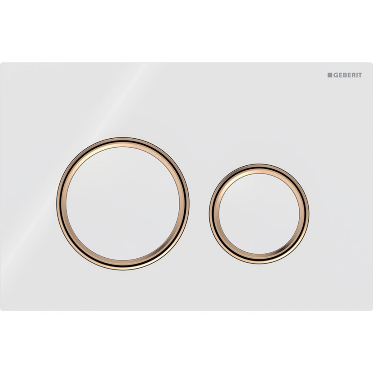 Plaque Geberit Sigma50 ronde DT or rouge blanc - GEBERIT 115.650.SI.1 