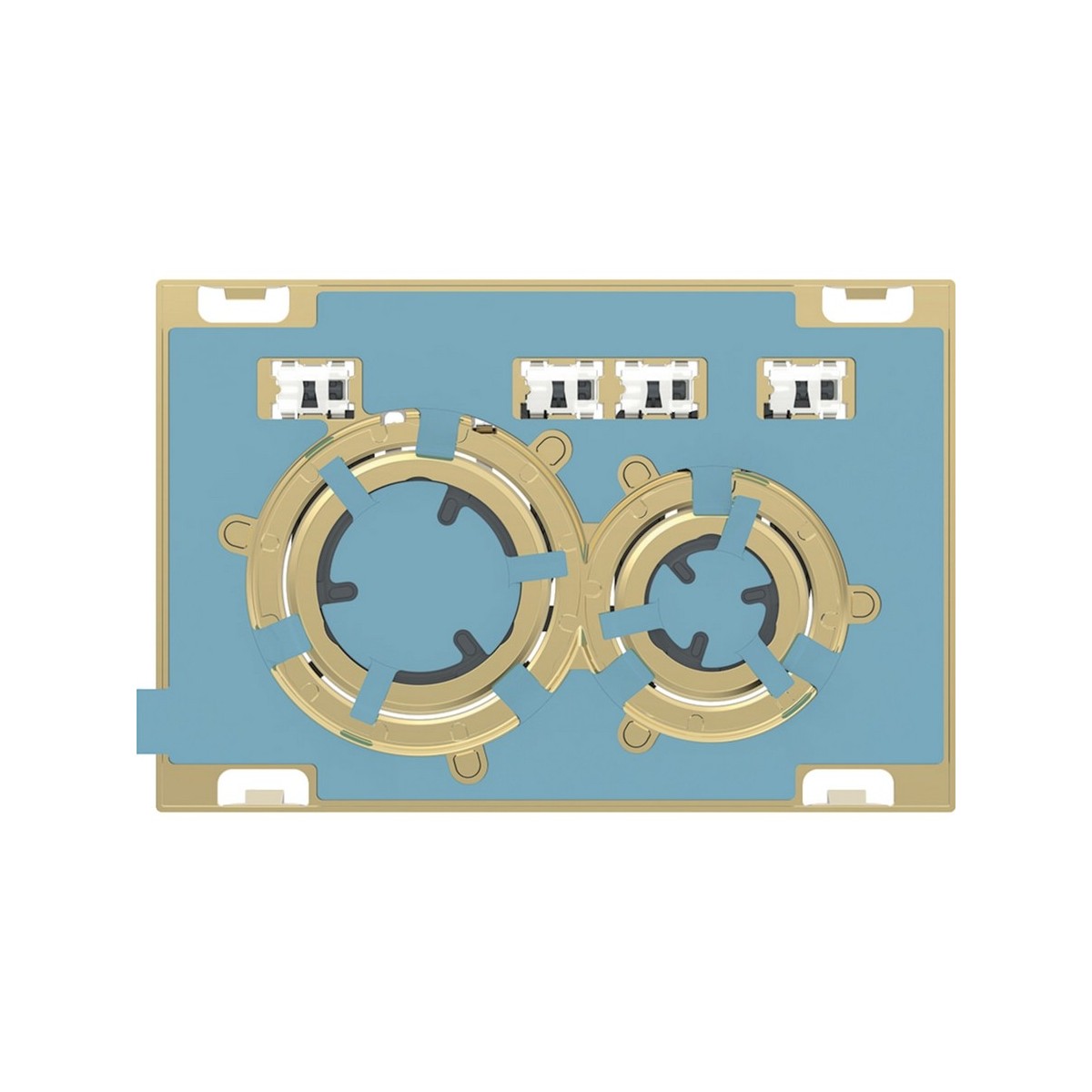 Plaque Geberit Sigma50 ronde DT laiton personnalisable - GEBERIT 115.652.00.1 