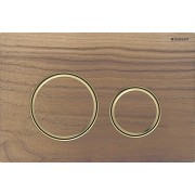 Plaque Geberit Sigma50 ronde DT laiton noyer américain - GEBERIT 115.652.JX.1 