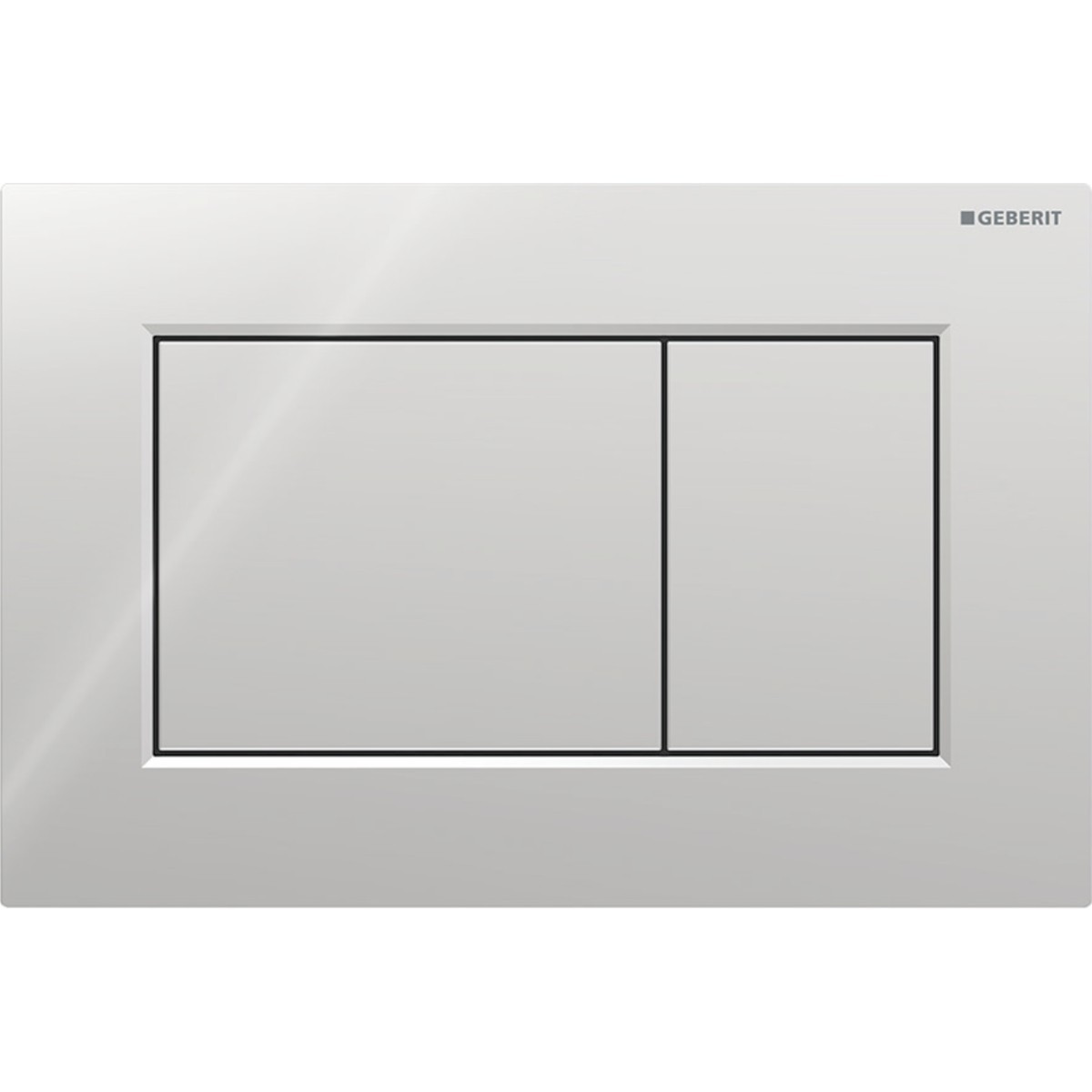 Plaque Geberit Sigma01 carrée DT chromé brillant - GEBERIT 115.660.21.1 