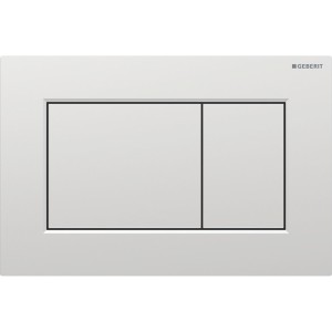 Plaque Geberit Sigma01 carrée DT chromé mat - GEBERIT 115.660.JQ.1 
