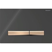 Plaque Geberit Sigma50 carrée DT or rouge noir - GEBERIT 115.670.DW.2 