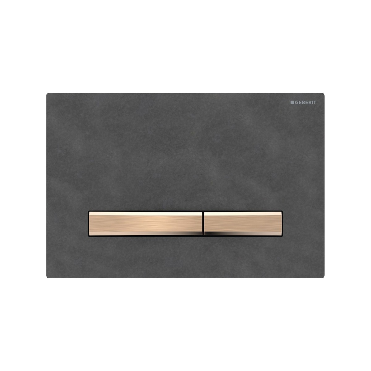 Plaque Geberit Sigma50 carrée DT or rouge ardoise Mustang - GEBERIT 115.670.JM.2 
