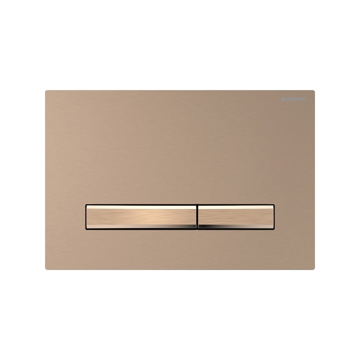 Plaque Geberit Sigma50 carrée DT or rouge or rouge - GEBERIT 115.670.QB.2 