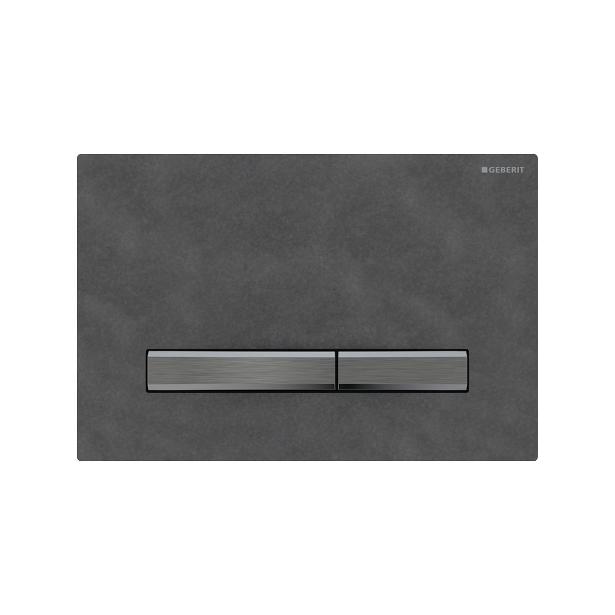 Plaque Geberit Sigma50 carrée DT noir chromé ardoise Mustang - GEBERIT 115.671.JM.2 