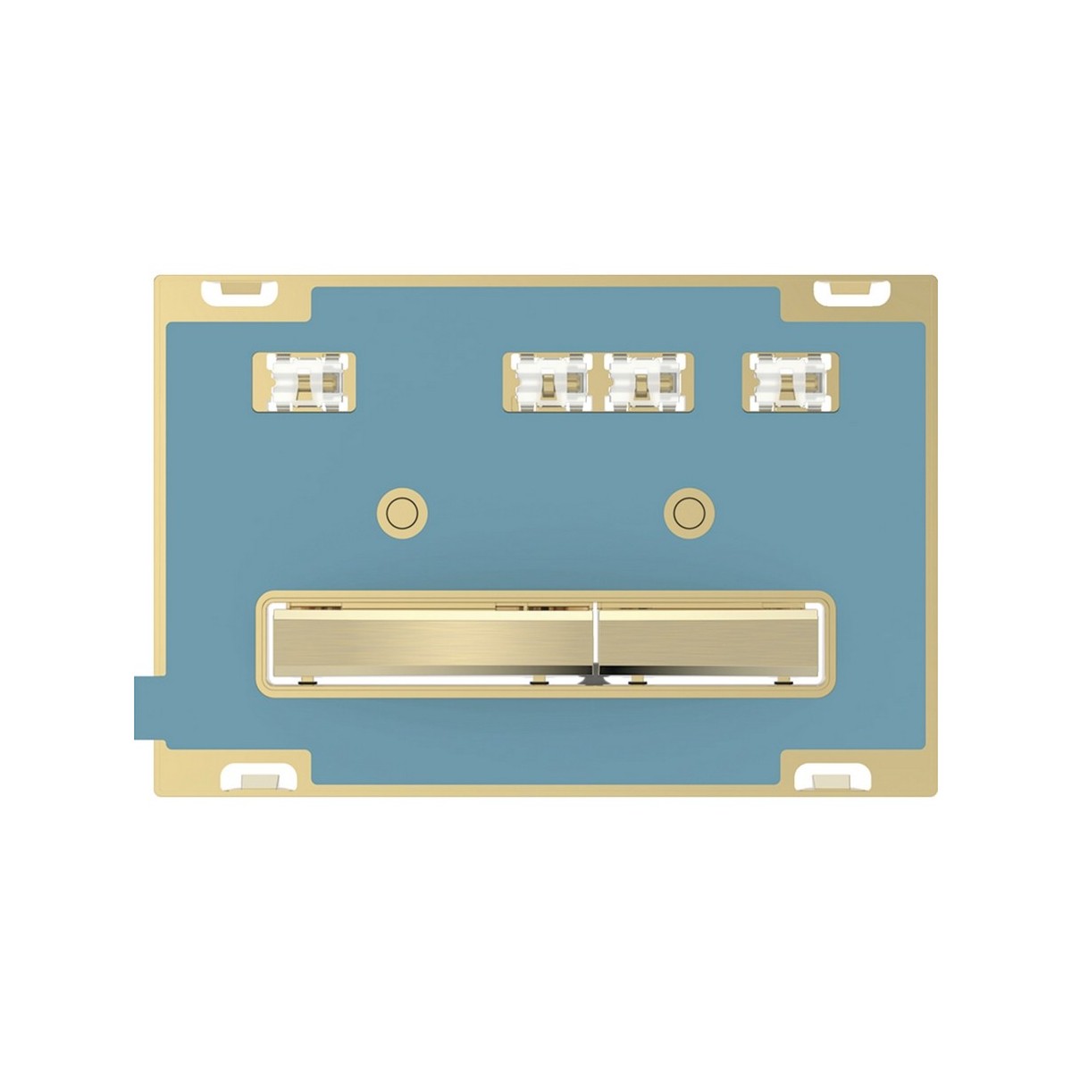 Plaque Geberit Sigma50 carrée DT laiton spécifique au client - GEBERIT 115.672.00.2 