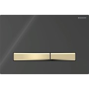 Plaque Geberit Sigma50 carrée DT laiton noir - GEBERIT 115.672.DW.2 