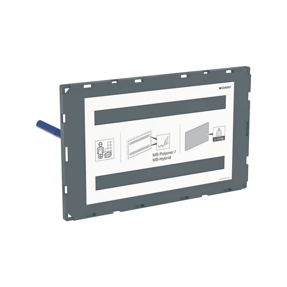 Plaque de fermeture Geberit Sigma à fleur personnalisable - GEBERIT 115.696.00.1 
