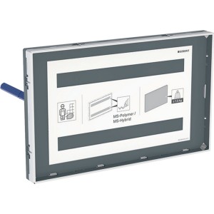 Plaque de fermeture Geberit Sigma à fleur avec cadre visible personnalisable - GEBERIT 115.697.00.1 