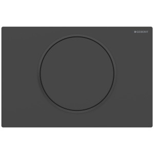 Plaque de déclenchement Geberit Sigma10 ronde interrompable noir - GEBERIT 115.758.16.5 
