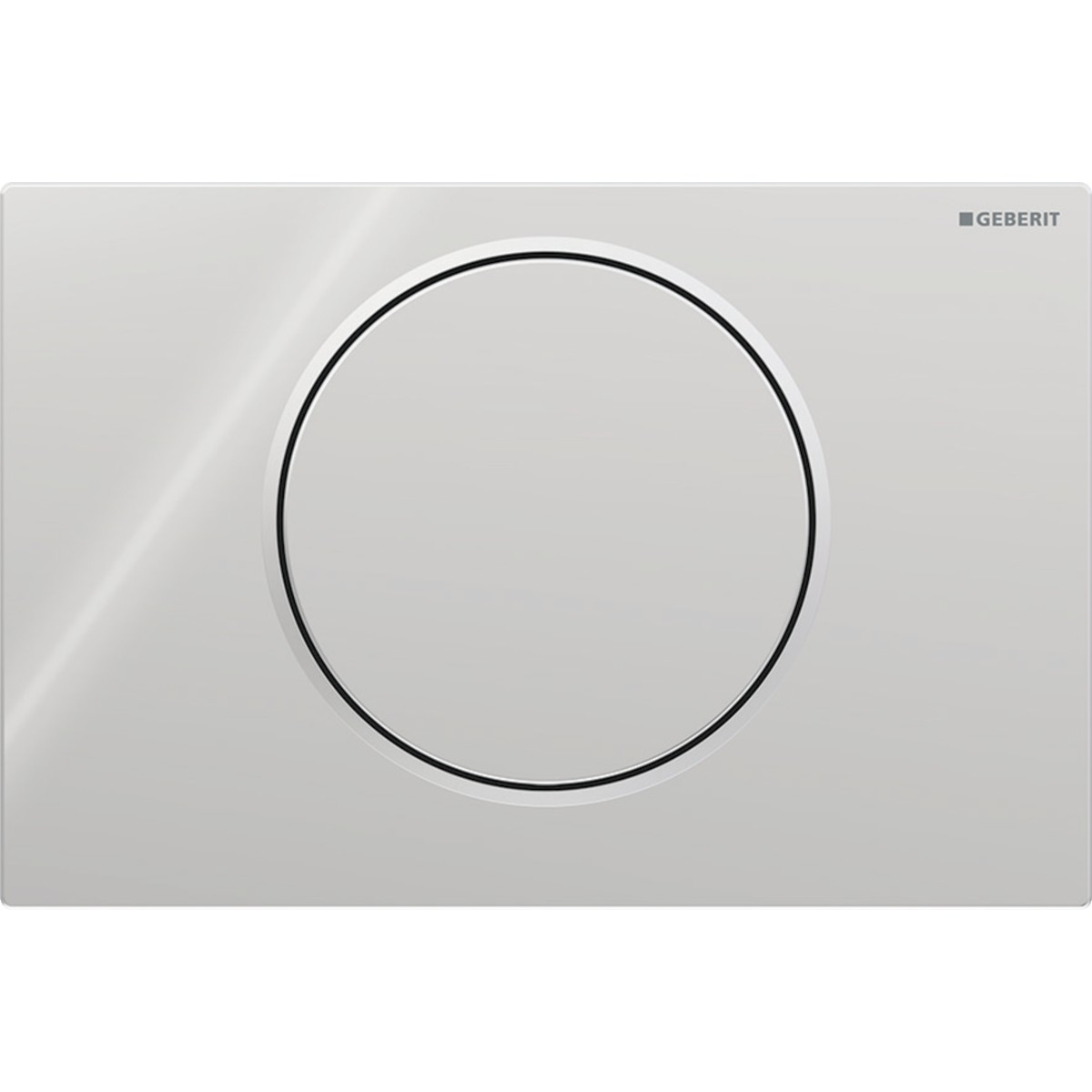 Plaque Geberit Sigma10 ronde interrompable chr bri chr mat - GEBERIT 115.758.KH.5 