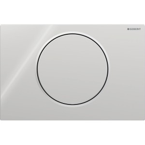 Plaque Geberit Sigma10 ronde interrompable chr bri chr mat - GEBERIT 115.758.KH.5 