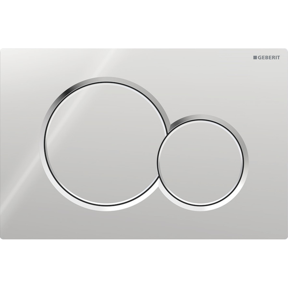 Plaque Geberit Sigma01 ronde DT chromé brillant - GEBERIT 115.770.21.5 