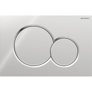 Plaque Geberit Sigma01 ronde DT chromé brillant - GEBERIT 115.770.21.5 