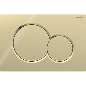 Plaque Geberit Sigma01 ronde DT laiton spécial galvanisé - GEBERIT 115.770.DT.5 