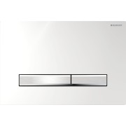 Plaque Geberit Sigma50 carrée DT chromé chromé brillant - GEBERIT 115.788.21.2 