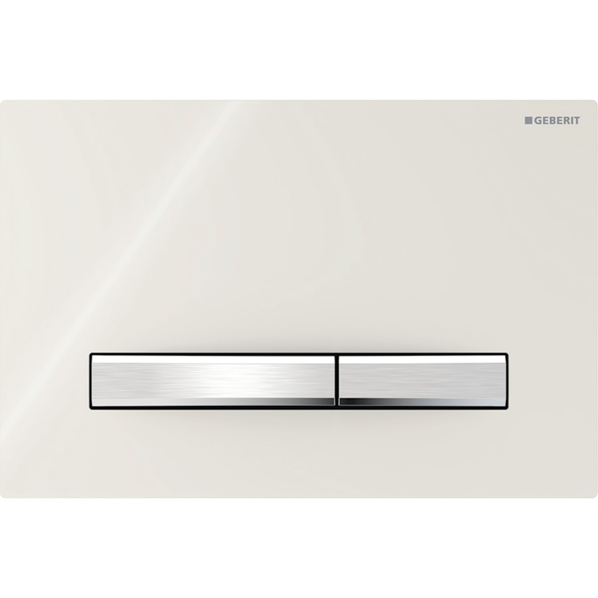 Plaque Geberit Sigma50 carrée DT chromé sable gris - GEBERIT 115.788.JL.2 