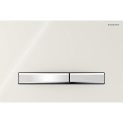 Plaque Geberit Sigma50 carrée DT chromé sable gris - GEBERIT 115.788.JL.2 