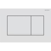 Plaque Geberit Sigma20 carrée DT blanc mat laqué facile nettoyer blanc - GEBERIT 115.883.01.1 