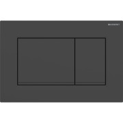 Plaque Geberit Sigma20 carrée DT noir mat laqué facile nettoyer noir - GEBERIT 115.883.16.1 