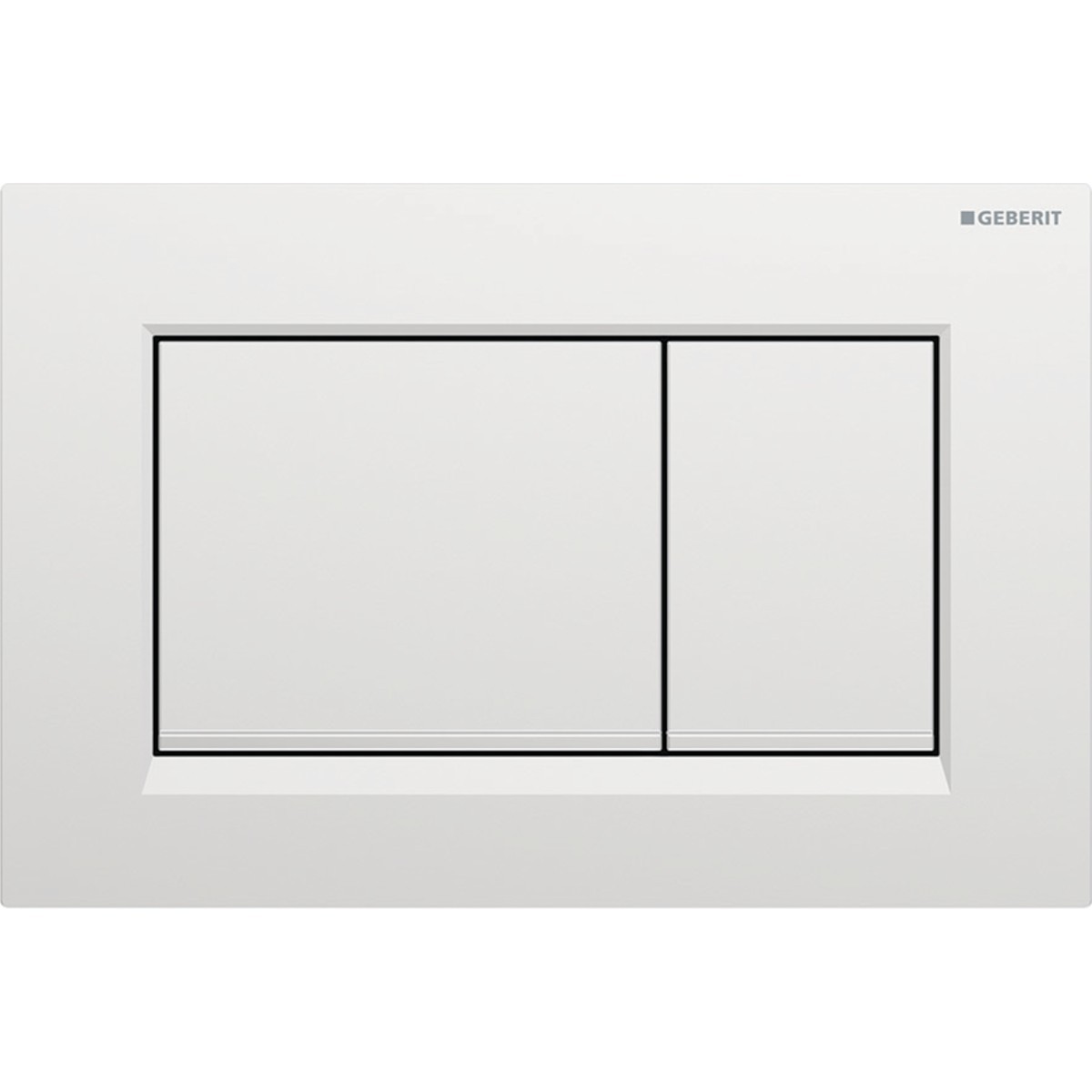 Plaque Geberit Sigma20 carrée DT chr mat laq facile nettoyer chr brillant - GEBERIT 115.883.JQ.1 