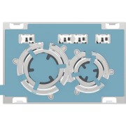Plaque Geberit Sigma50 ronde DT chromé spécifique au client - GEBERIT 115.884.00.1 