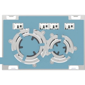 Plaque Geberit Sigma50 ronde DT chromé spécifique au client - GEBERIT 115.884.00.1 
