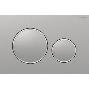 Plaque Geberit Sigma20 ronde DT à visser brossé facile nettoyer poli - GEBERIT 115.889.SN.1 