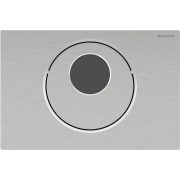 Commande Geberit élec secteur DT Sigma10 ronde man Sig12 brossé - GEBERIT 115.890.SN.6 