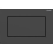 Plaque Geberit Sigma10 carréee inter à visser noir mat facile net chr bri - GEBERIT 115.893.14.1 