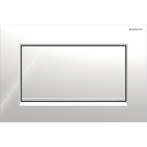 Plaque Geberit Sigma10 carrée inter à visser chr bri chr bro - GEBERIT 115.893.KY.1 