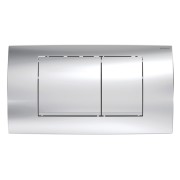 Plaque Geberit Twinline30 carrée DT chromé brillant chromé mat - GEBERIT 115.899.KH.1 