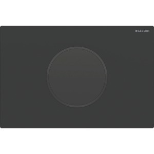 Commande Geberit élec secteur DT Sigma10 ronde Sig12 noir mat noir - GEBERIT 115.907.16.6 