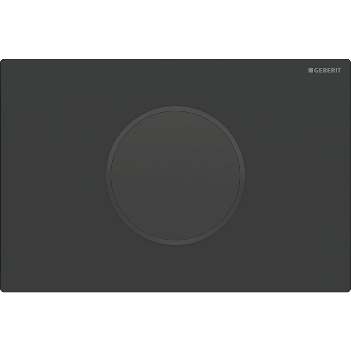 Commande Geberit élec piles DT Sigma10 ronde Sig12 noir mat noir - GEBERIT 115.908.16.6 