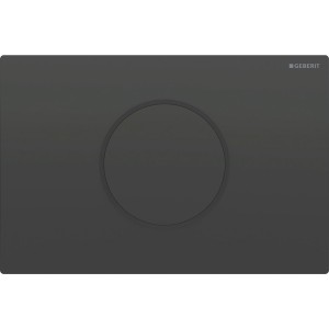 Commande Geberit élec piles DT Sigma10 ronde Sig12 noir noir mat - GEBERIT 115.908.DW.6 