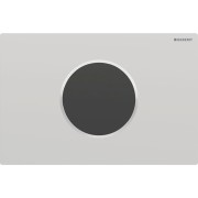 Commande Geberit élec piles DT Sigma10 ronde Sig12 chromé mat brillant - GEBERIT 115.908.JQ.6 