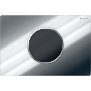 Commande Geberit élec piles DT Sigma10 ronde Sig12 chr bri chr mat - GEBERIT 115.908.KH.6 